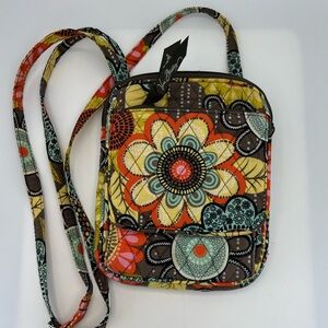 Vera Bradley Bag Small Hipster Flower Shower Crossbody Purse Handbag